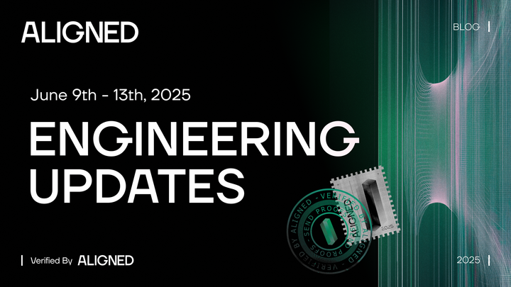 Aligned Engineering Updates - June 9th - 13th, 2025
