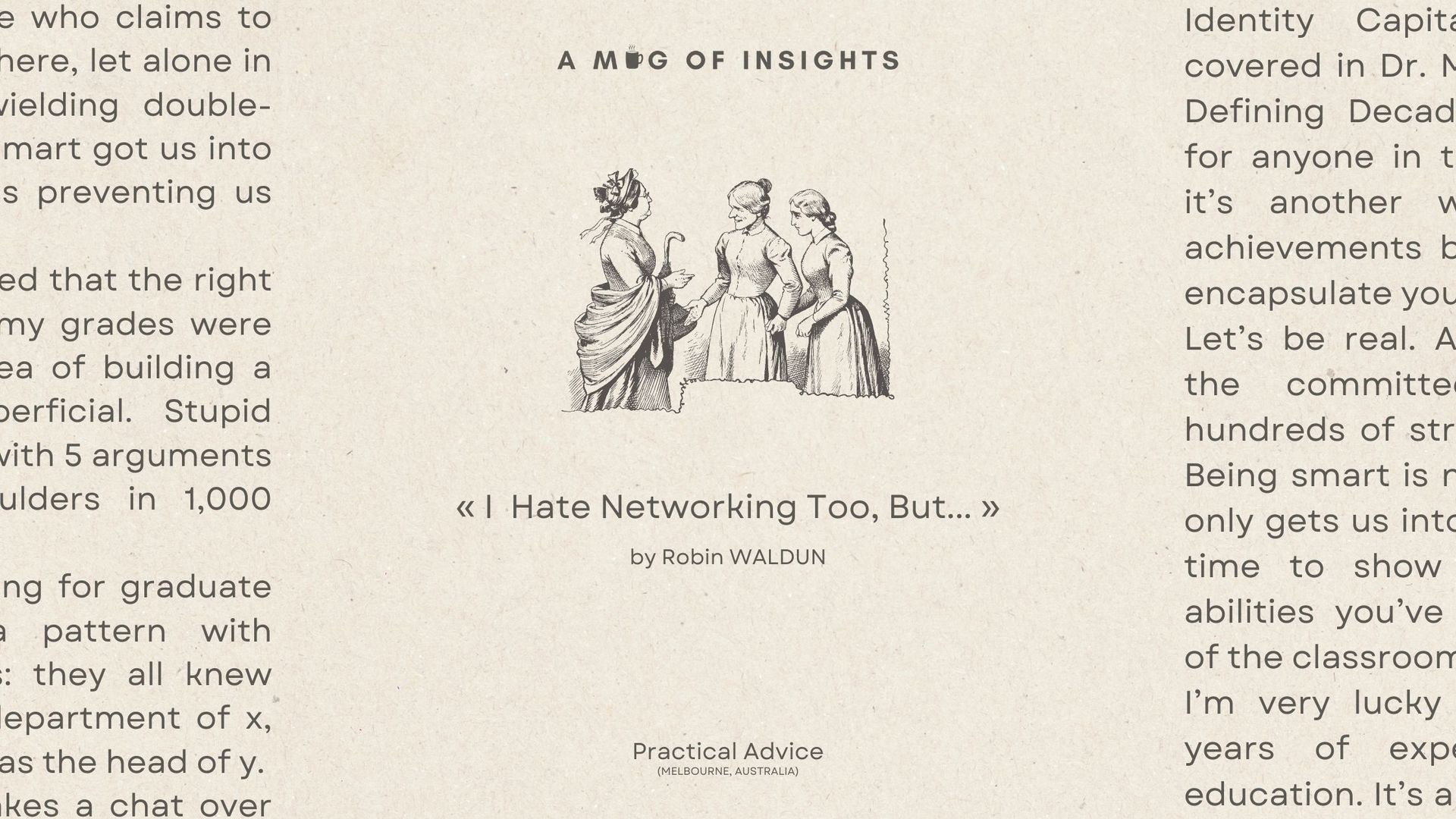 I Hate Networking Too, But...