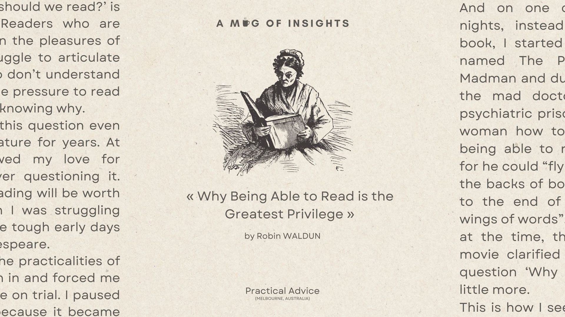 Why Being Able to Read is the Greatest Privilege