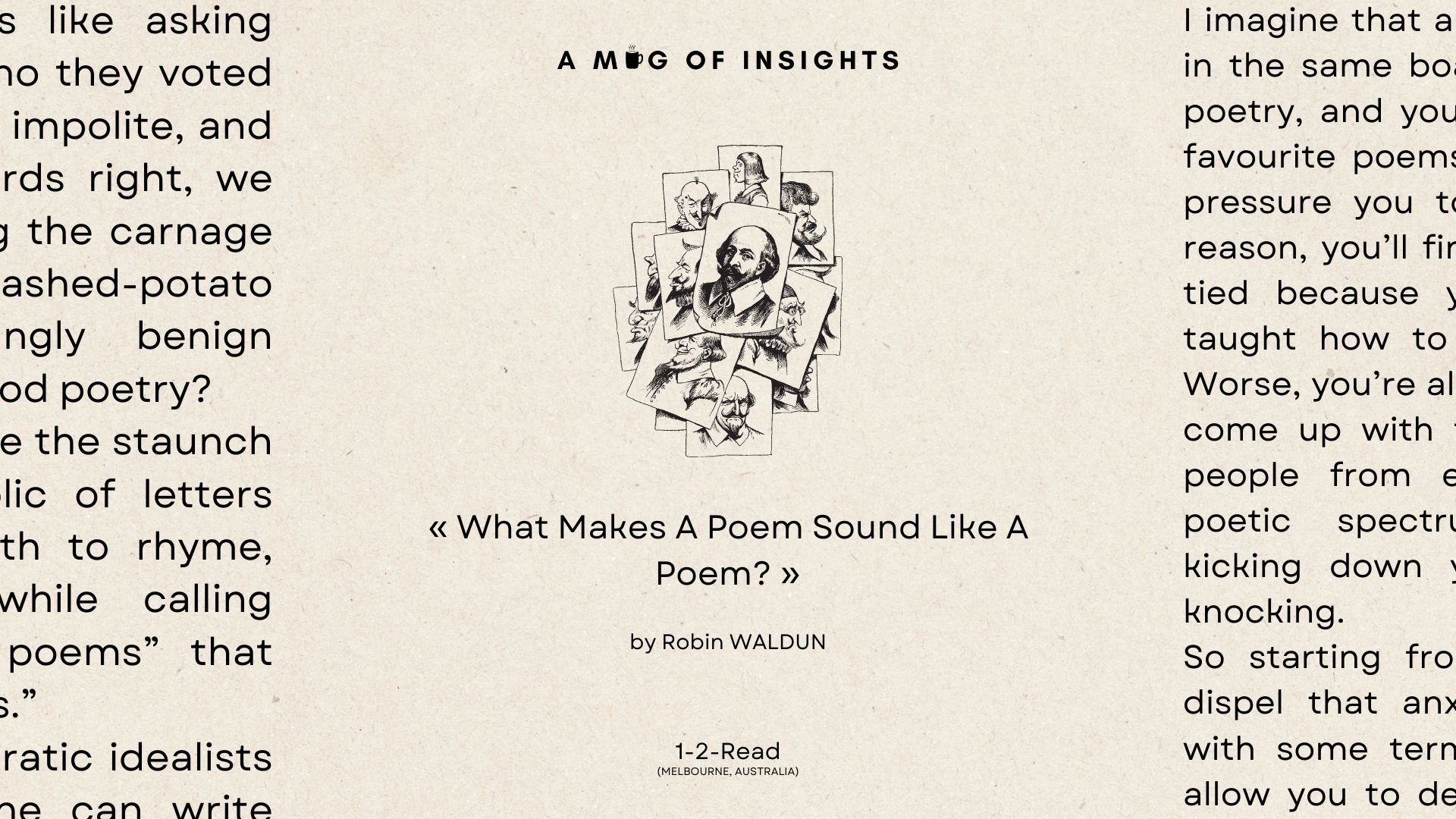 [1-2-Read] What Makes A Poem Sound Like A Poem?