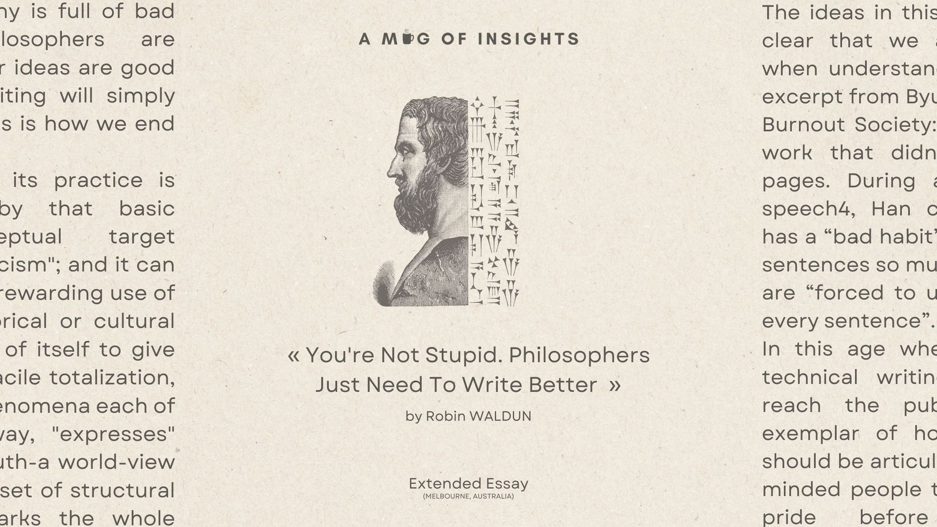 You're Not Stupid. Philosophers Just Need To Write Better