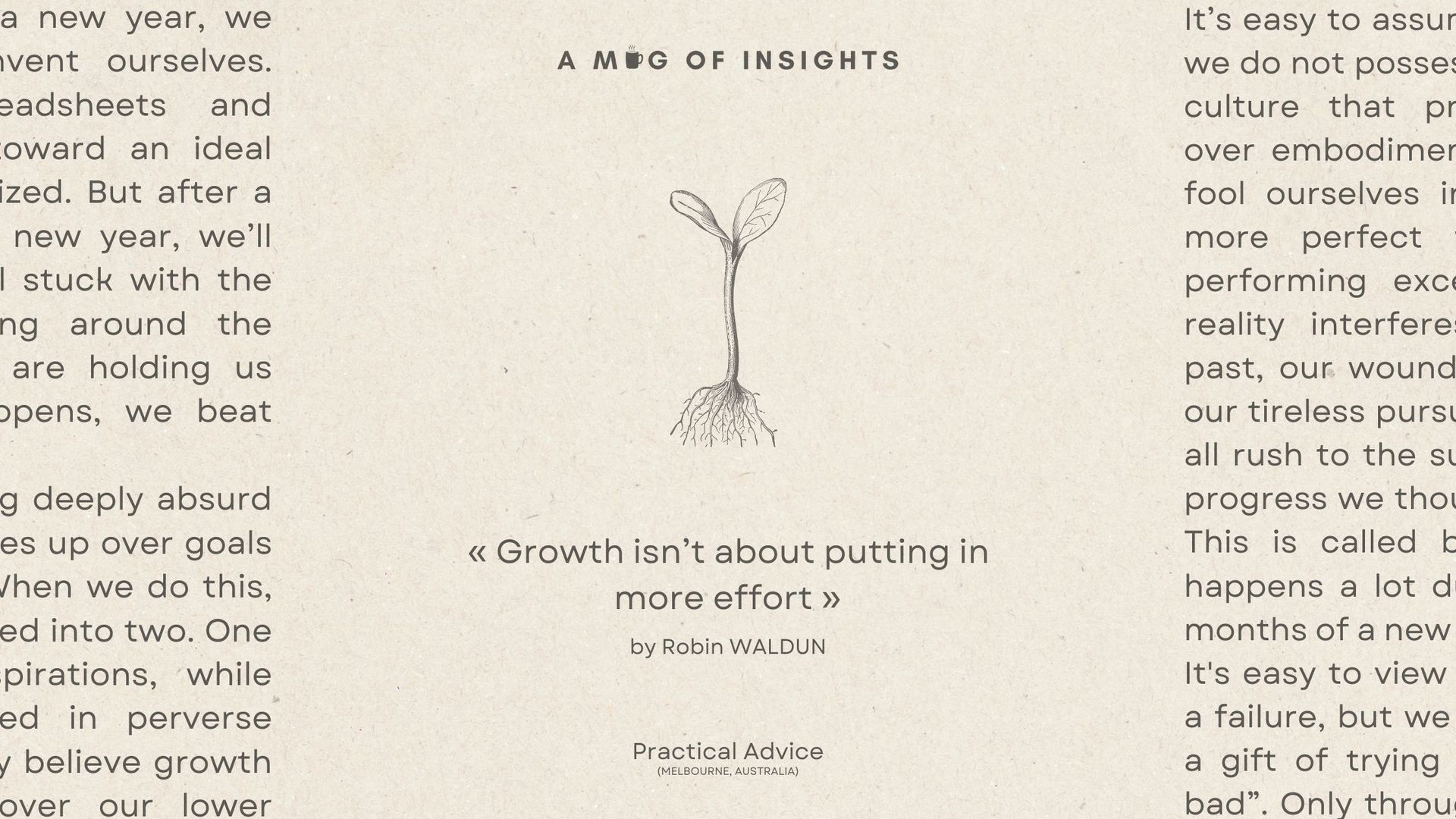 Growth isn’t about putting in more effort