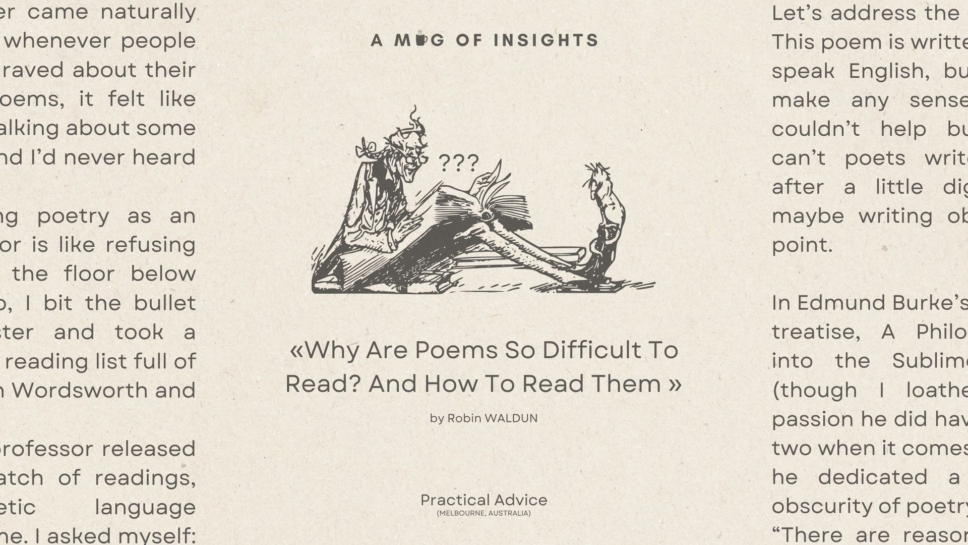Why Are Poems So Difficult To Read? And How To Read Them