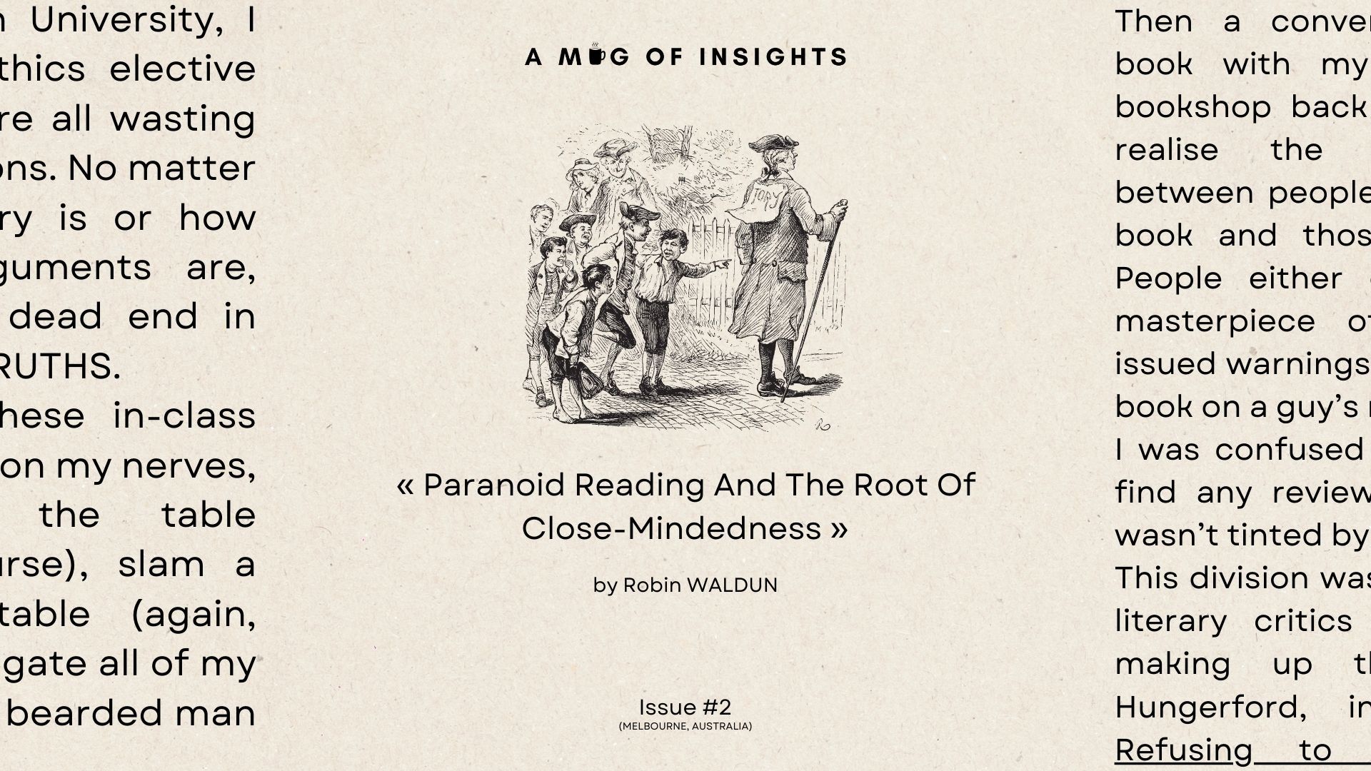 [1-2-Read]: Are You A Paranoid Reader?