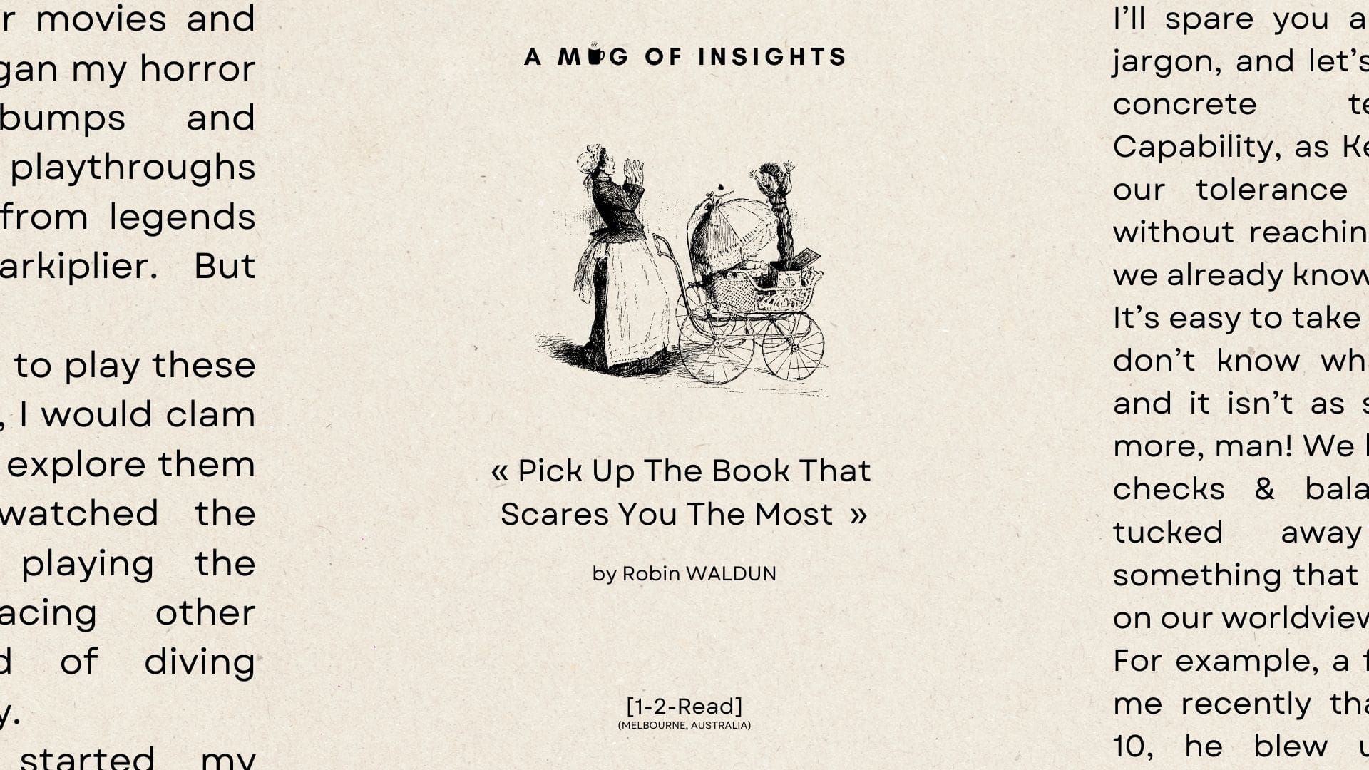 [1-2-Read] Pick Up The Book That Scares You The Most