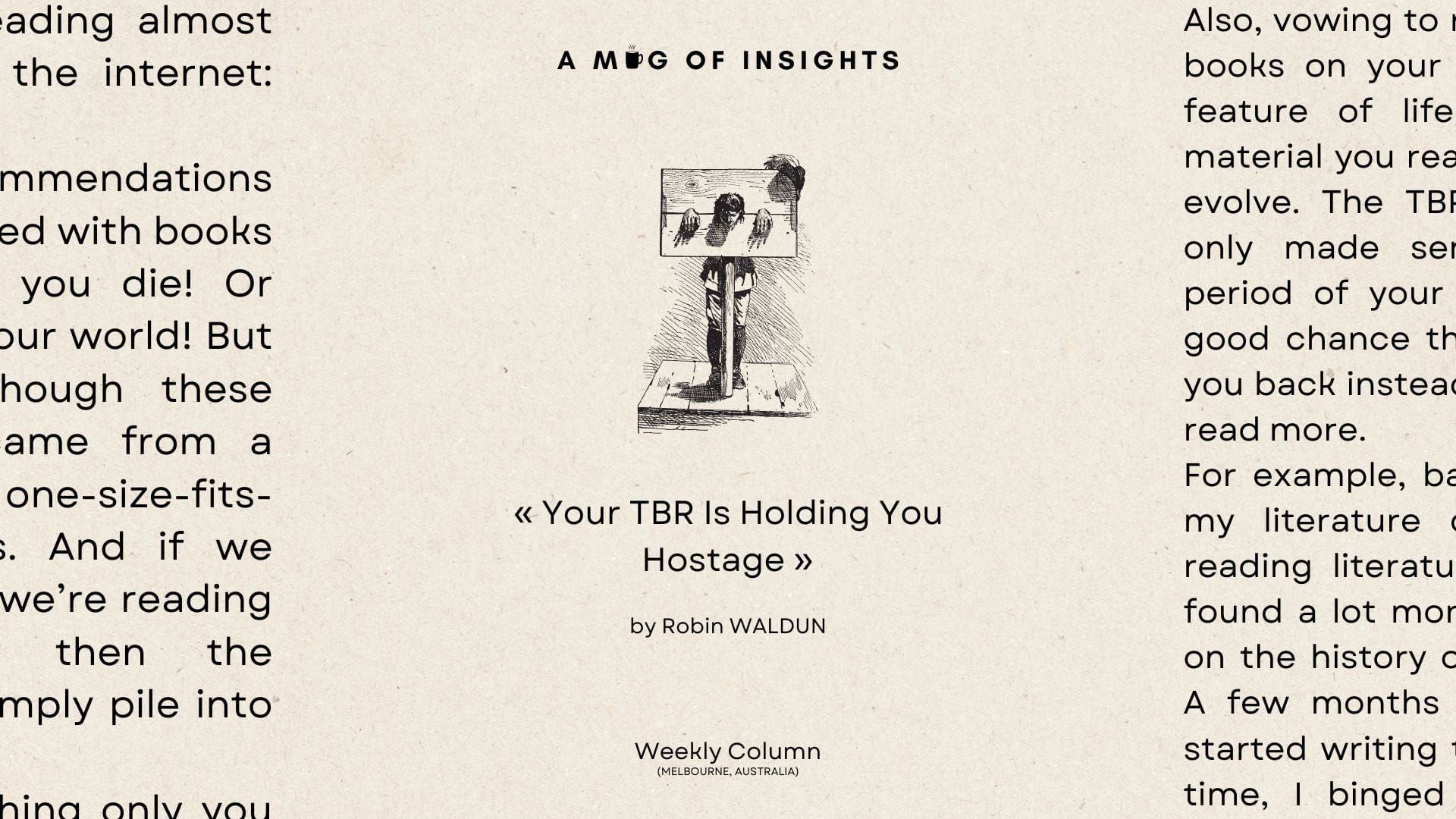 Your TBR Is Holding You Hostage