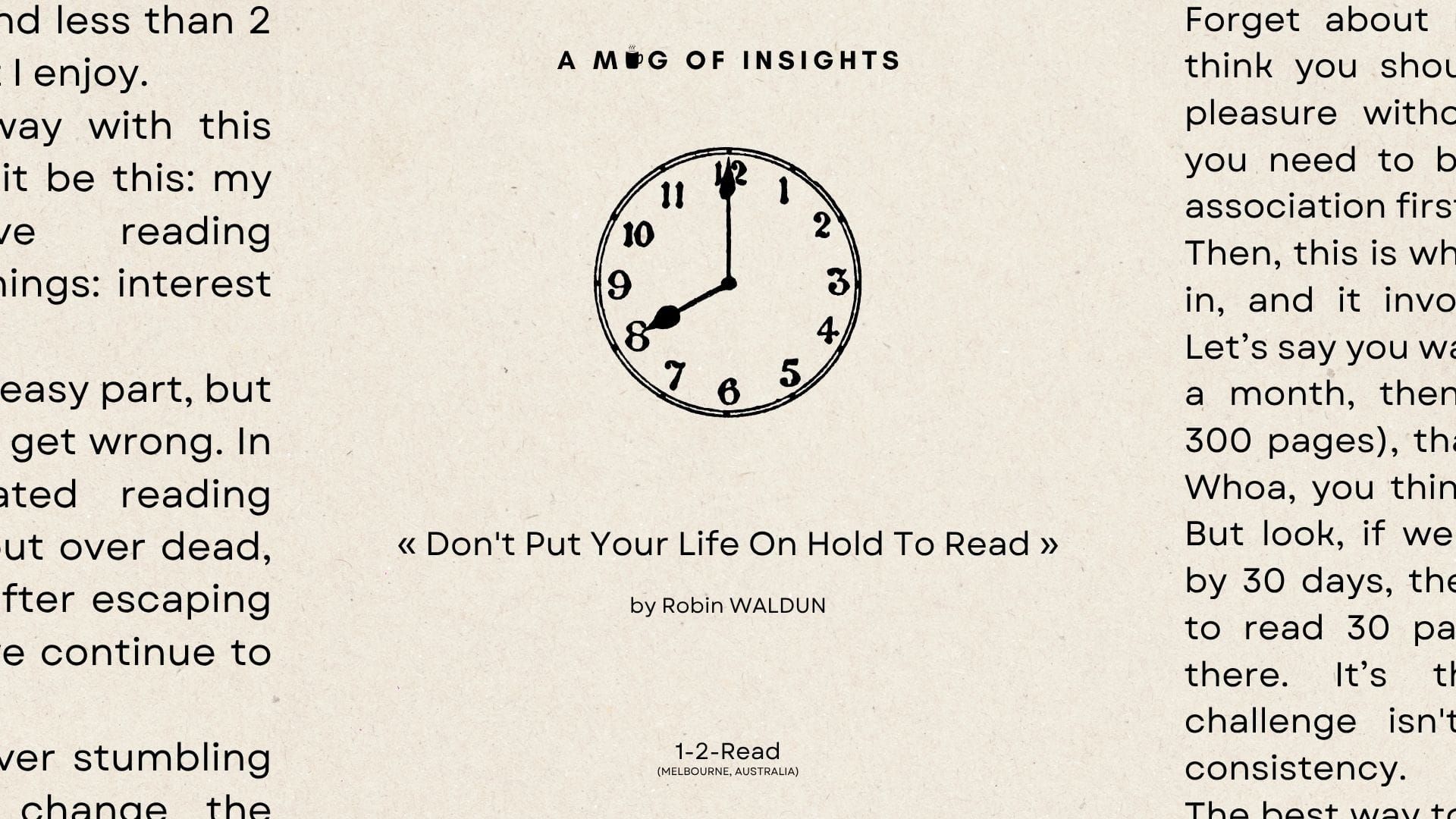 The 2 Building Blocks of A Daily Reading Habit