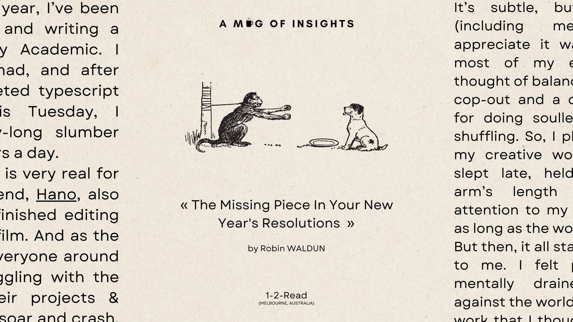 The Missing Piece In Your New Year's Resolutions