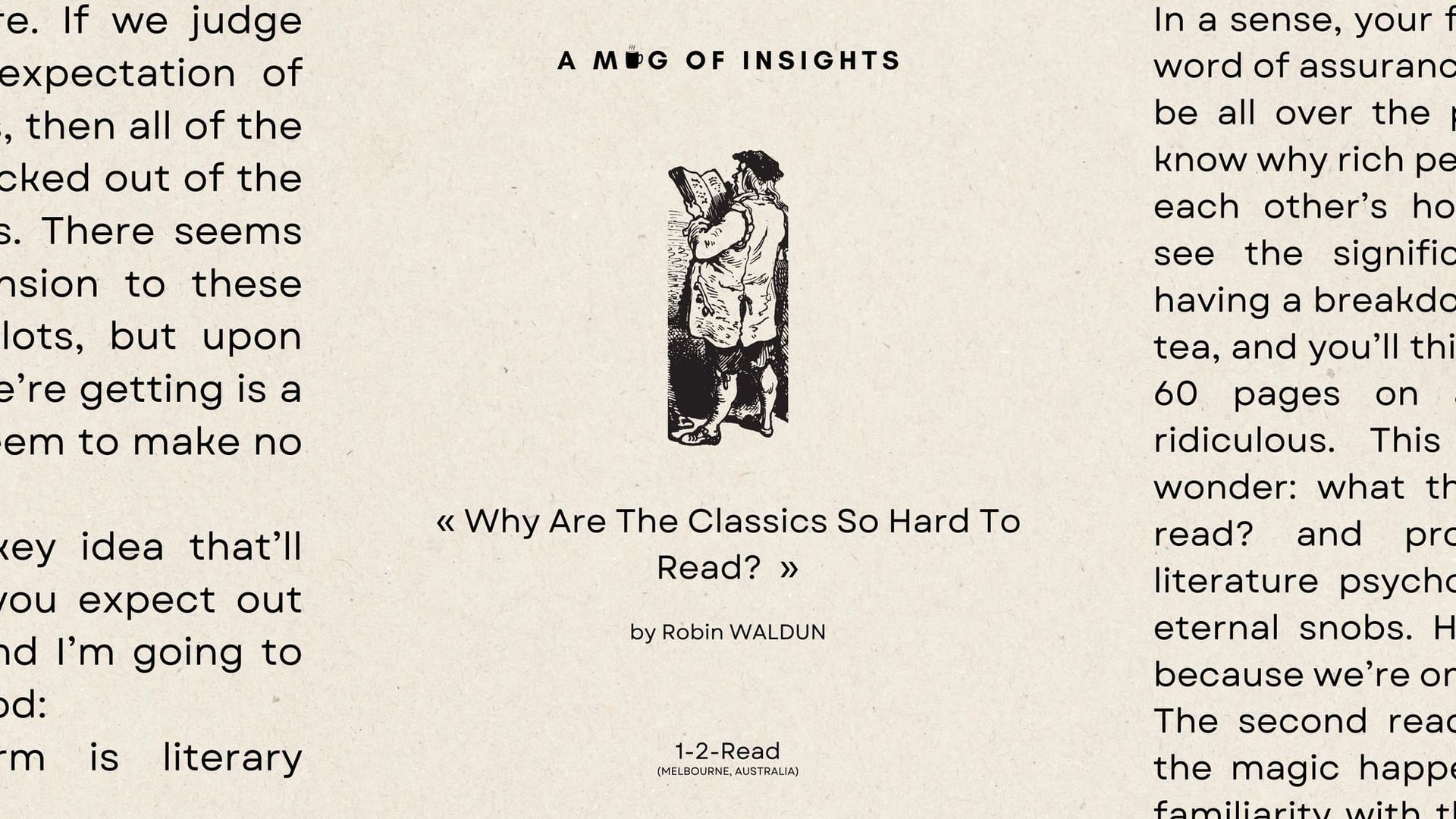 Why Are The Classics So Hard To Read?