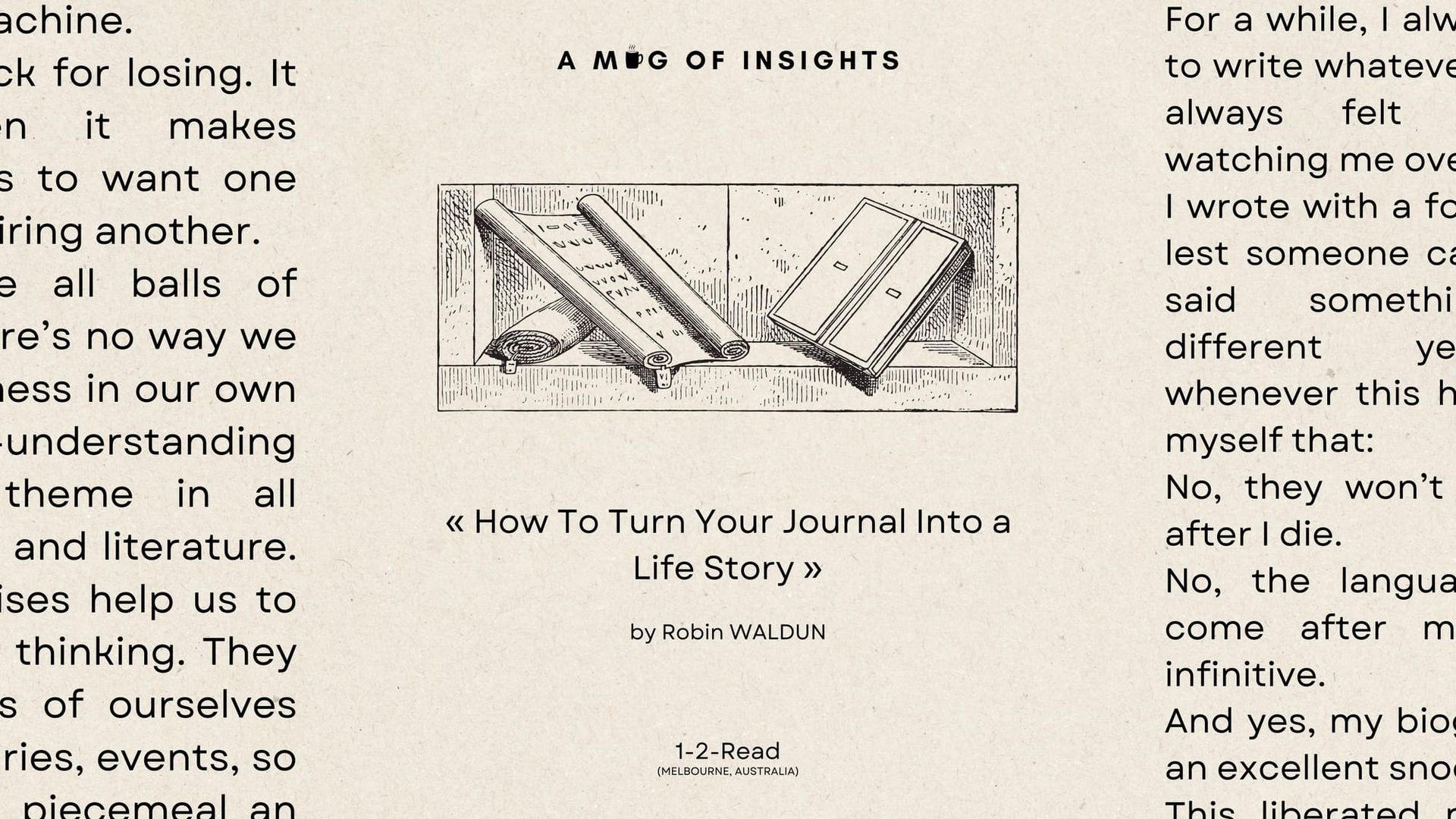 How To Turn Your Journal Into a Life Story