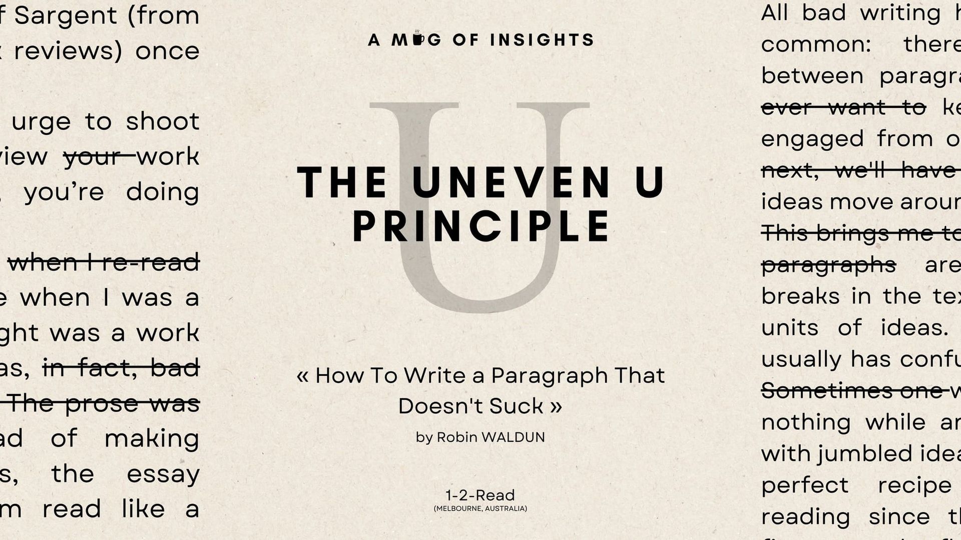 How To Write a Paragraph That Doesn't Suck