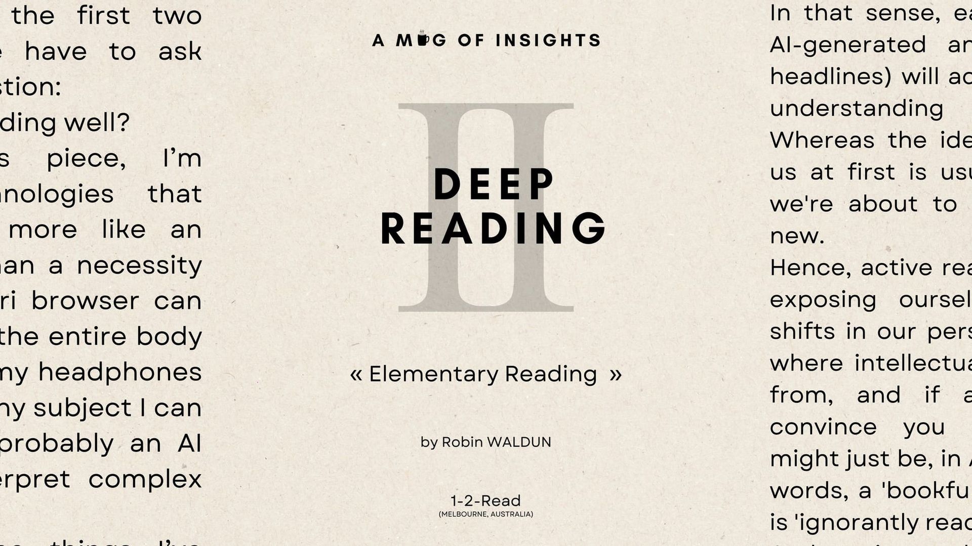 Deep Reading Pt. 2: Why Schools Failed To Teach Literacy