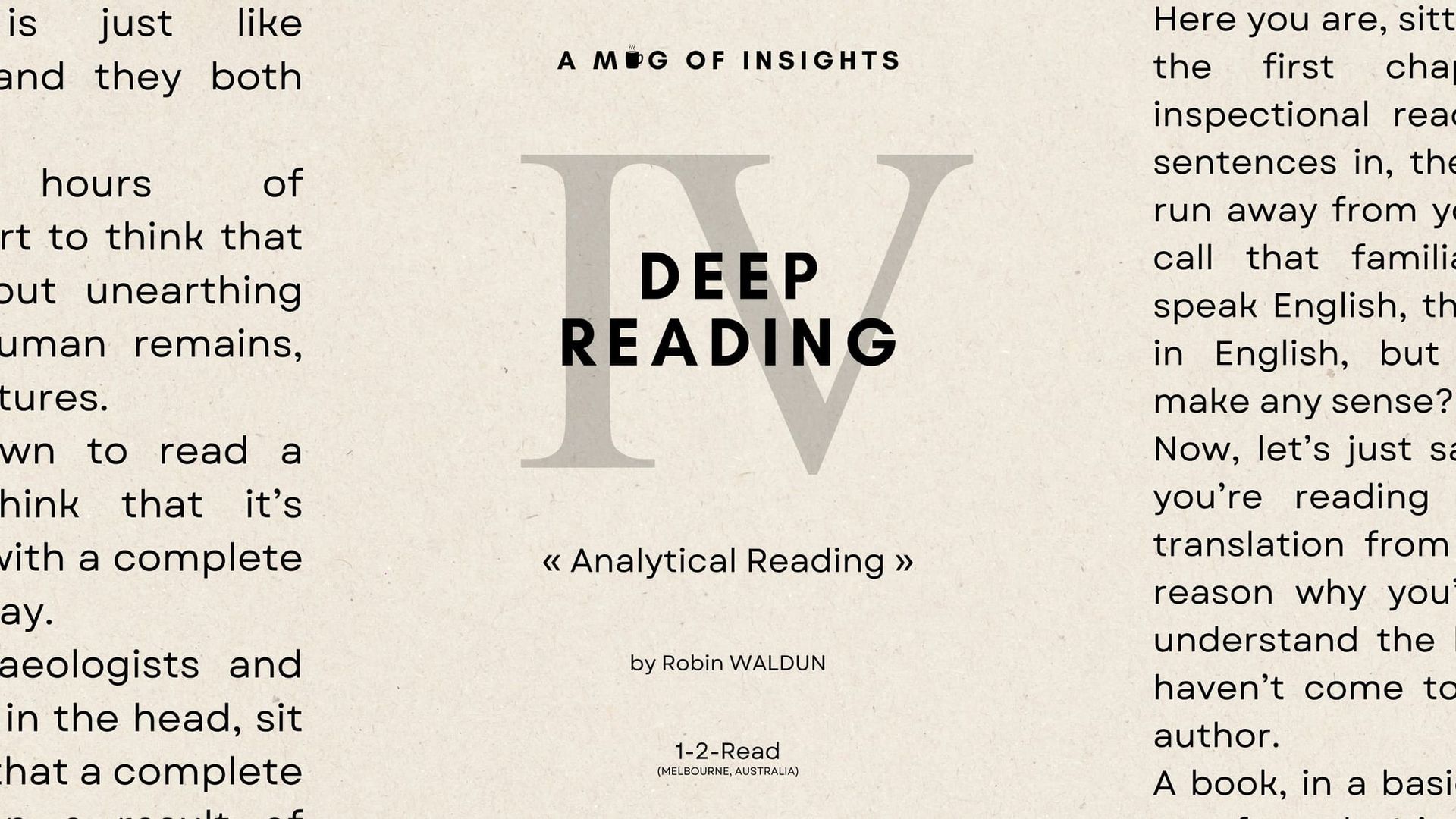 Deep Reading Pt. 4: Train Your Reader's Gaze In 7 Days