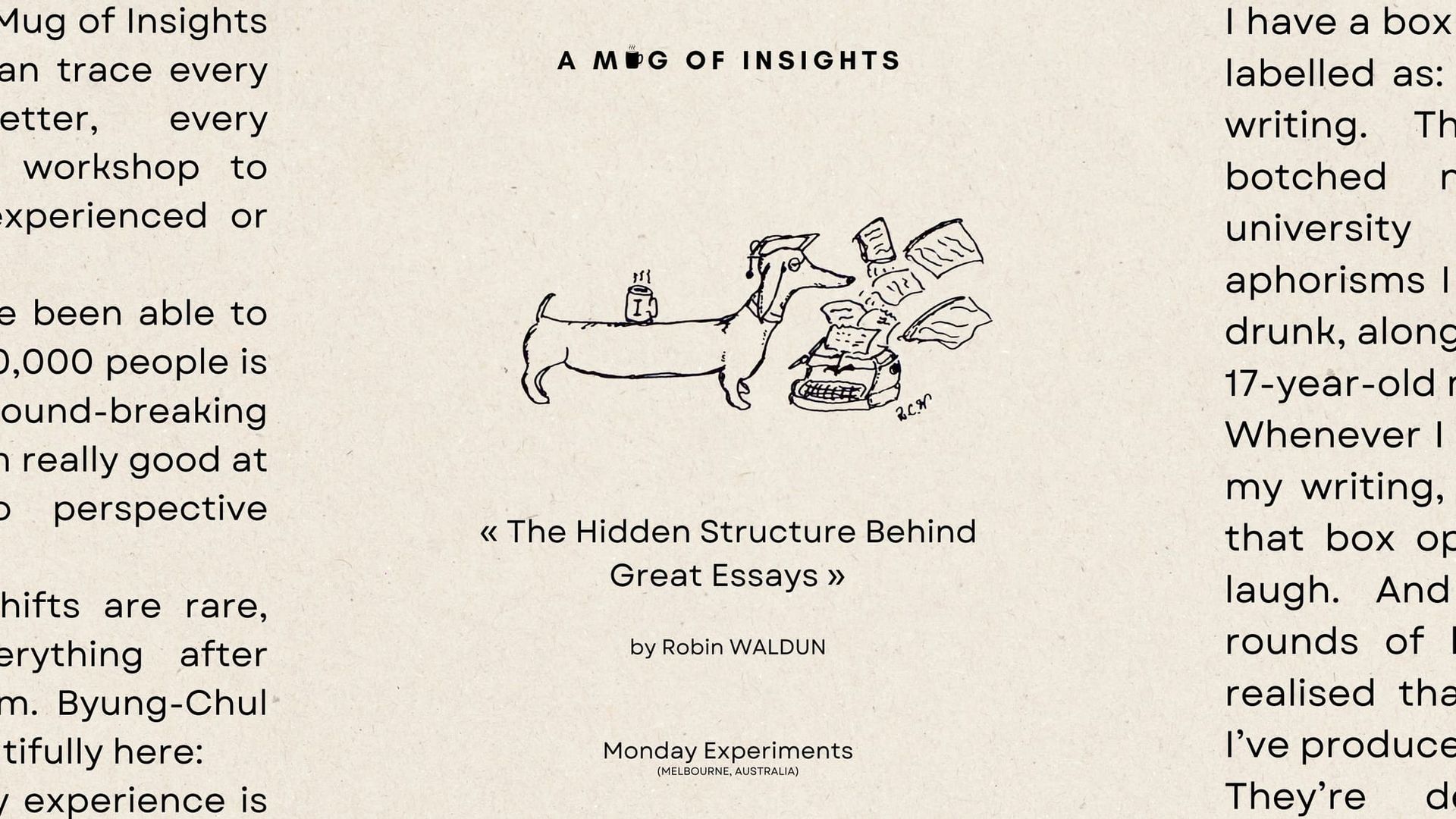 The Hidden Structure Behind Great Essays