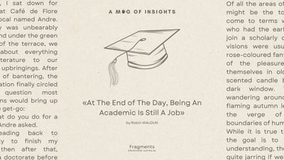 At The End of The Day, Being an Academic Is Still A Job