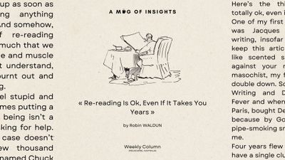 Re-reading is ok, even if it takes you years