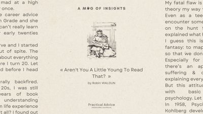 Aren't You A Little Young To Read That?