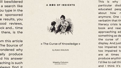 The Curse of Knowledge