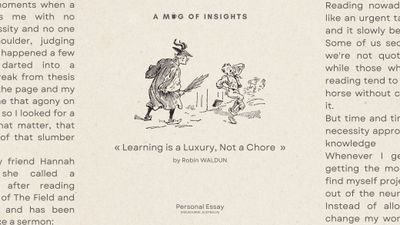 Learning is a Luxury, Not a Chore