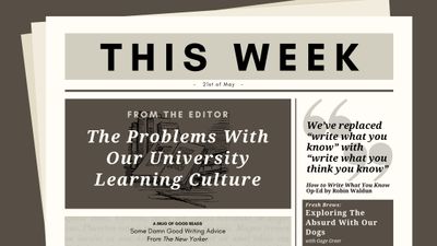 Problems With University Learning, How I Keep A Commonplace Book and Some Good Writing Advice From The New Yorker