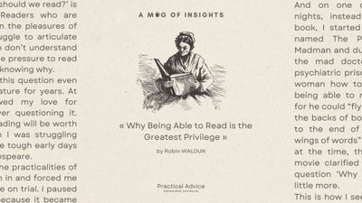 Why Being Able to Read is the Greatest Privilege