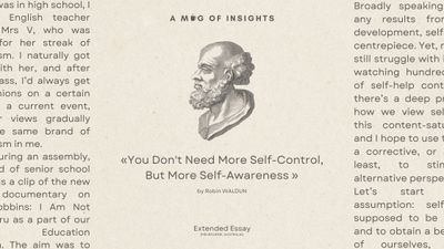 You Don't Need More Self-Control, But More Self-Awareness