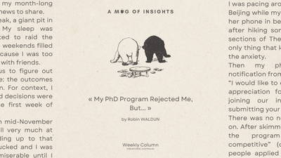 My PhD Program Rejected Me, But...