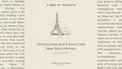 Pickpockets and A Good Café in Saint-Michel: An Open Letter.