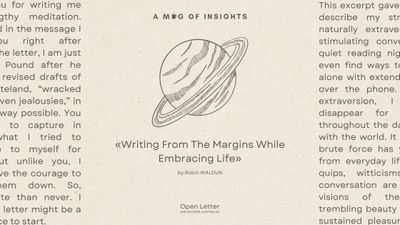 Writing From The Margins While Embracing Life: An Open Letter
