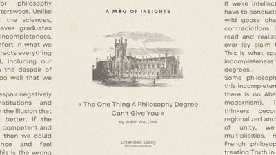 The One Thing A Philosophy Degree Can't Give You