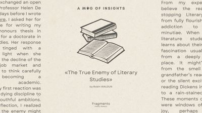 The True Enemy of Literary Studies