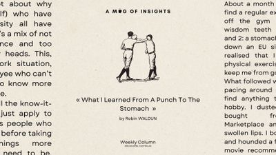 What I Learned From A Punch To The Stomach