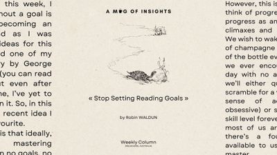 Stop Setting Reading Goals