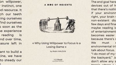 Why Using Willpower to Focus is a Losing Game