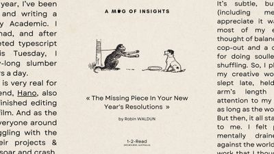 The Missing Piece In Your New Year's Resolutions