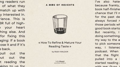 How to refine & mature your reading taste