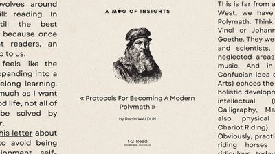 Protocols For Becoming A Modern Polymath