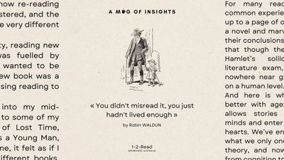 You didn't misread it, you just hadn't lived enough