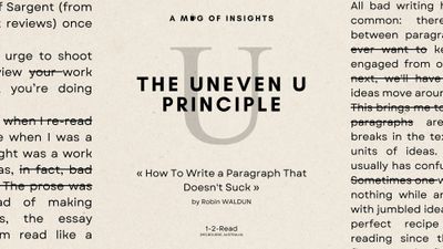 How To Write a Paragraph That Doesn't Suck