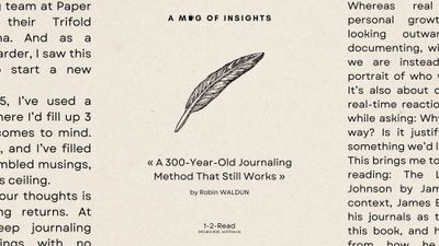 A 300-Year-Old Journaling Method That Still Works