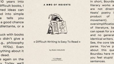 Difficult Writing Is Easy To Read (Once You Know This)