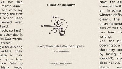 Why Your Smartest Ideas Sound Stupid In Writing