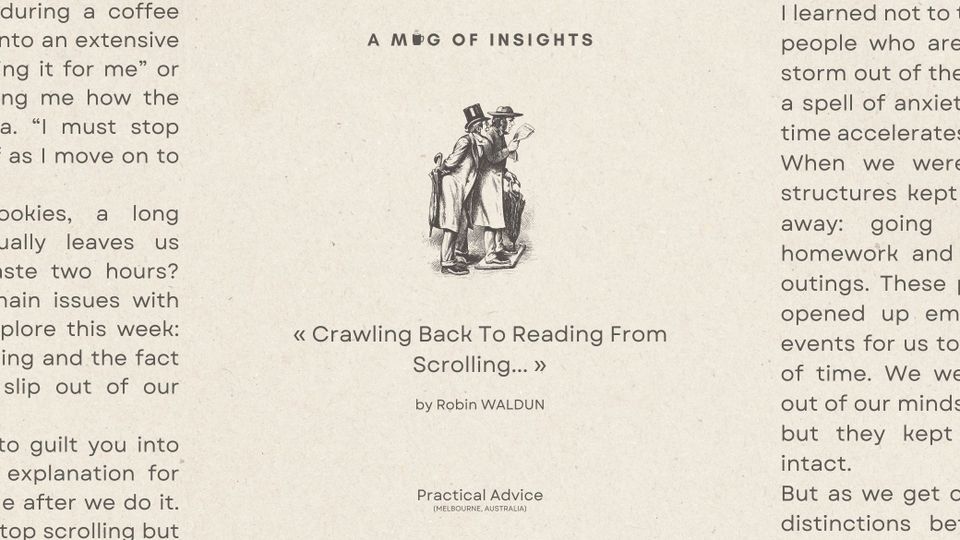 Crawling Back To Reading From Scrolling...