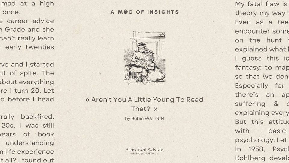 Aren't You A Little Young To Read That?