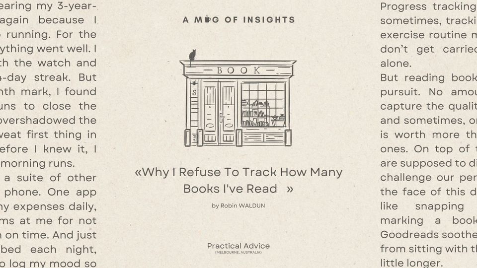 Why I Refuse To Track How Many Books I've Read