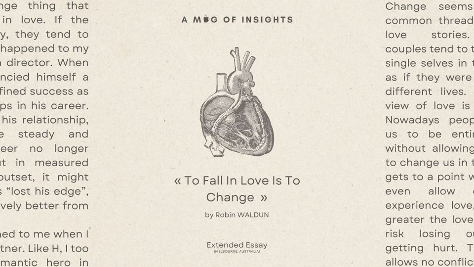 To Fall In Love Is To Change, There's No Way Around It