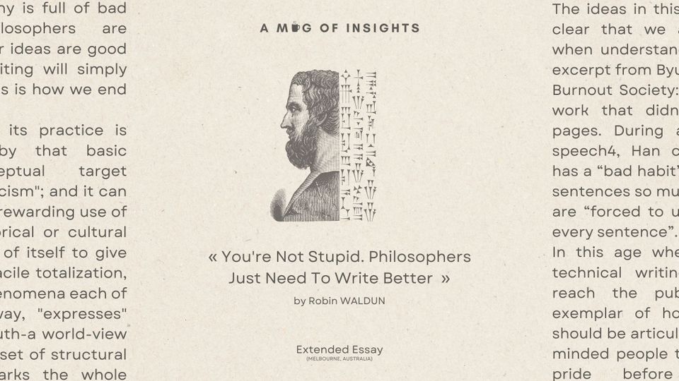 You're Not Stupid. Philosophers Just Need To Write Better