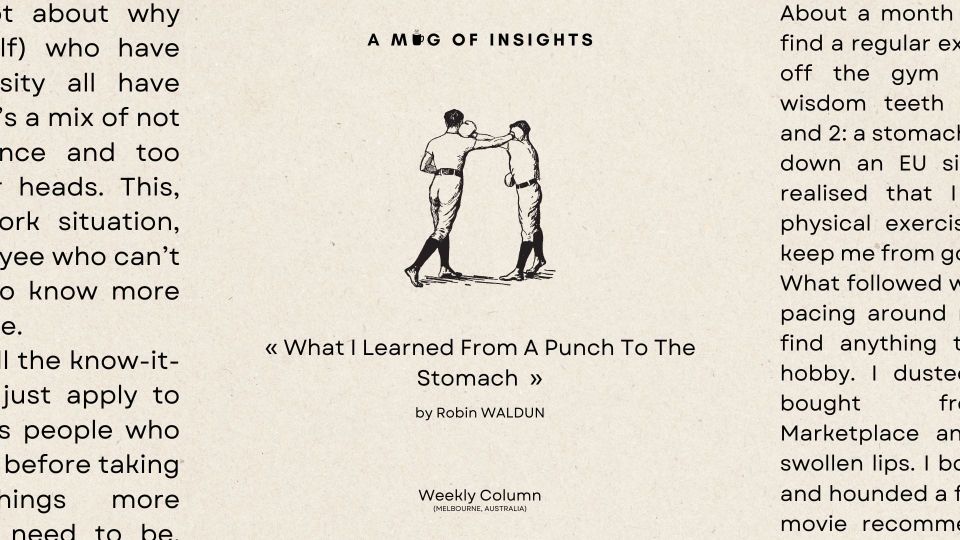 What I Learned From A Punch To The Stomach