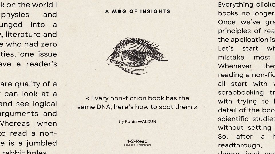 Every non-fiction book has the same DNA; here’s how to spot them