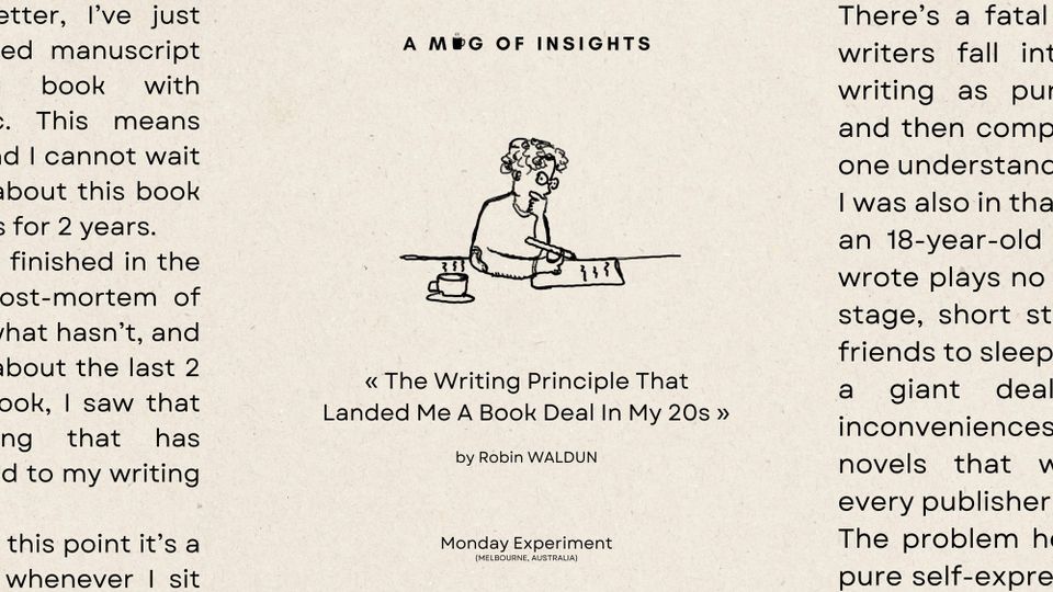 The Writing Principle That Landed Me A Book Deal In My 20s